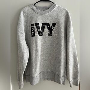Ivy Park Oversized Crewneck Sweatshirt Women’s M Gray Logo Pullover